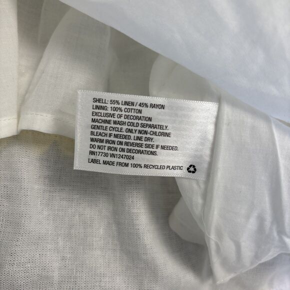 Lisa Marie Fernandez X Target Ric Rac Ribbon Dress Size XL White Yellow Pink - Picture 6 of 6